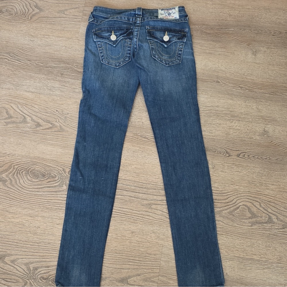 True Religion Women's Skinny Jeans Blue Wash Size 24
